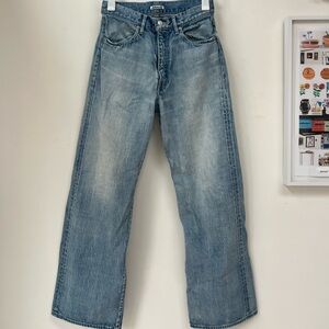 Auralee Blue Selvedge Faded Light Jeans